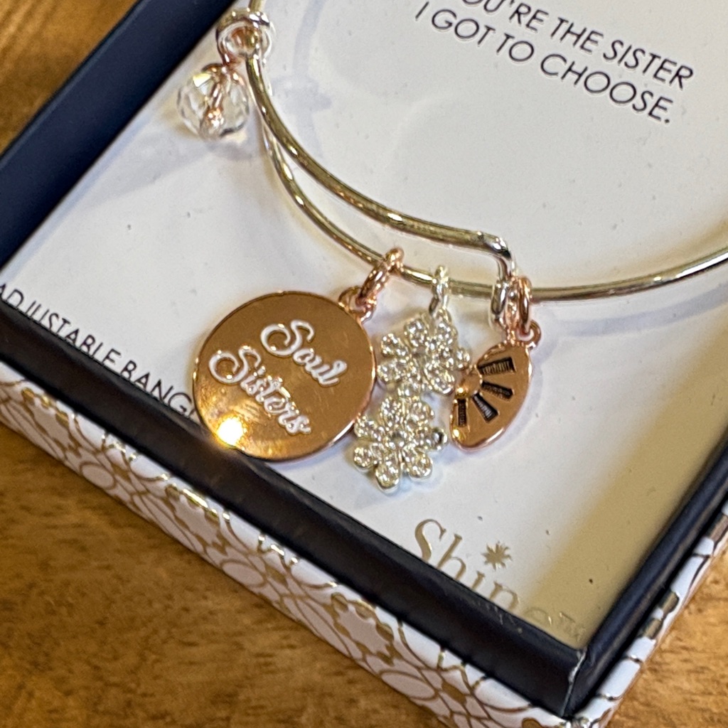 Soul Sisters Adjustable Bangle Bracelet By Shine